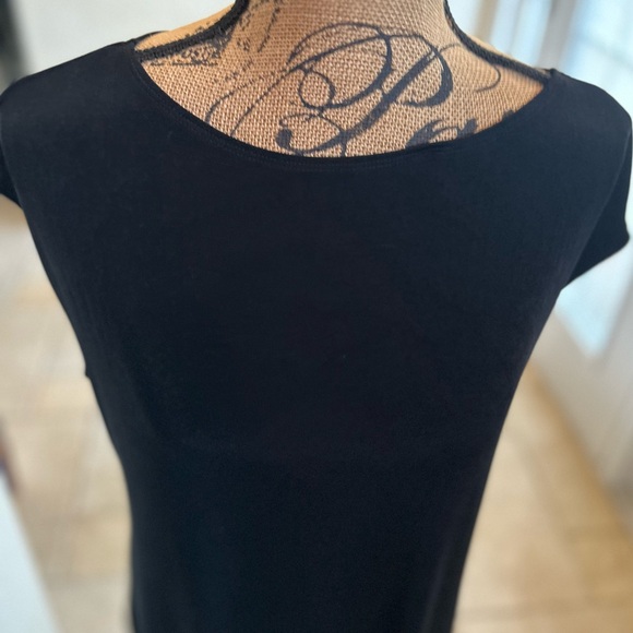 Chico's Travelers Classic Black Side Split Tank Top Knitted Tunic Size 2 Large - Picture 4 of 15